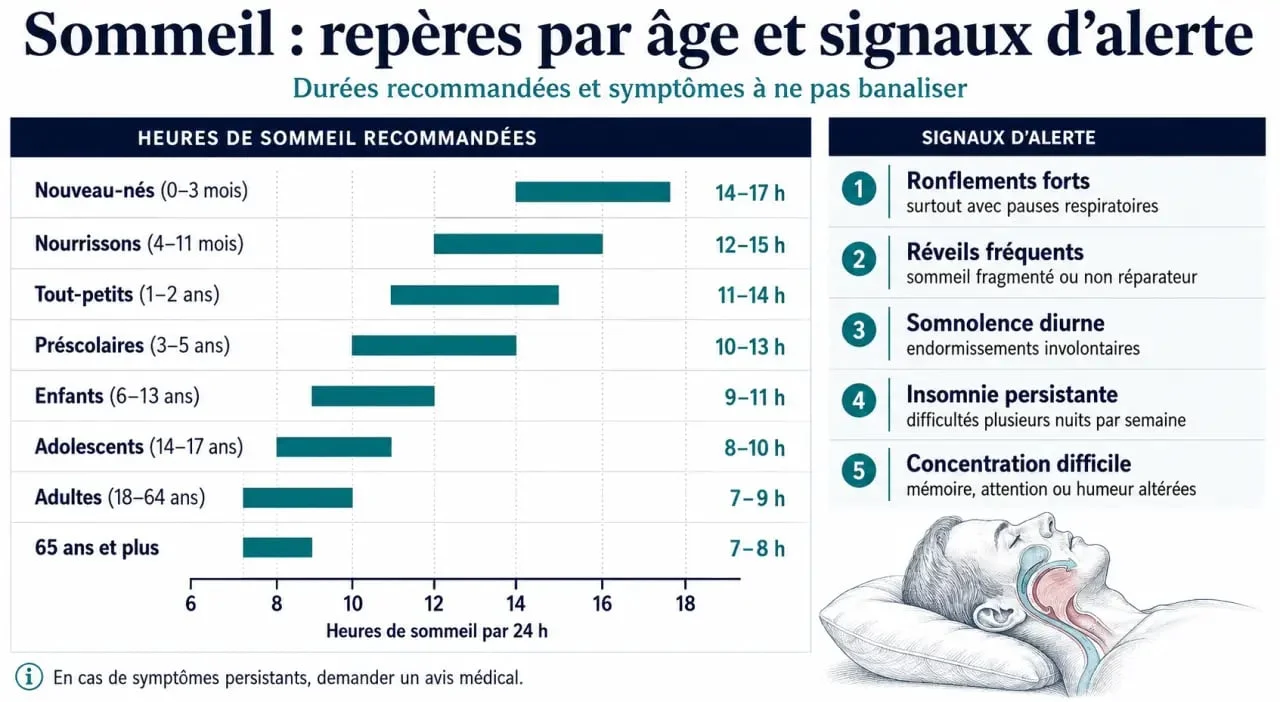 Horas de sueño por edad: señales de alerta para saber cuándo consultar por el sueño